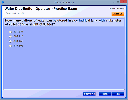 Water Distribution Practice Test - Screen2